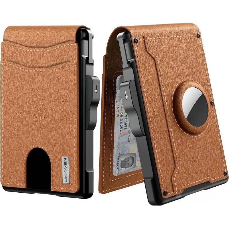 Large-capacity carbon fiber anti-theft cardholder men's wallet