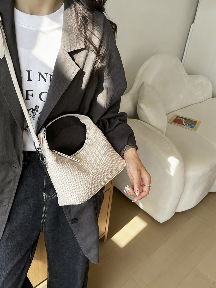 Simple Solid Color Shoulder Bag