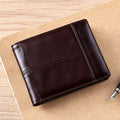 Oil-Waxed Cowhide RFID Mens Wallet