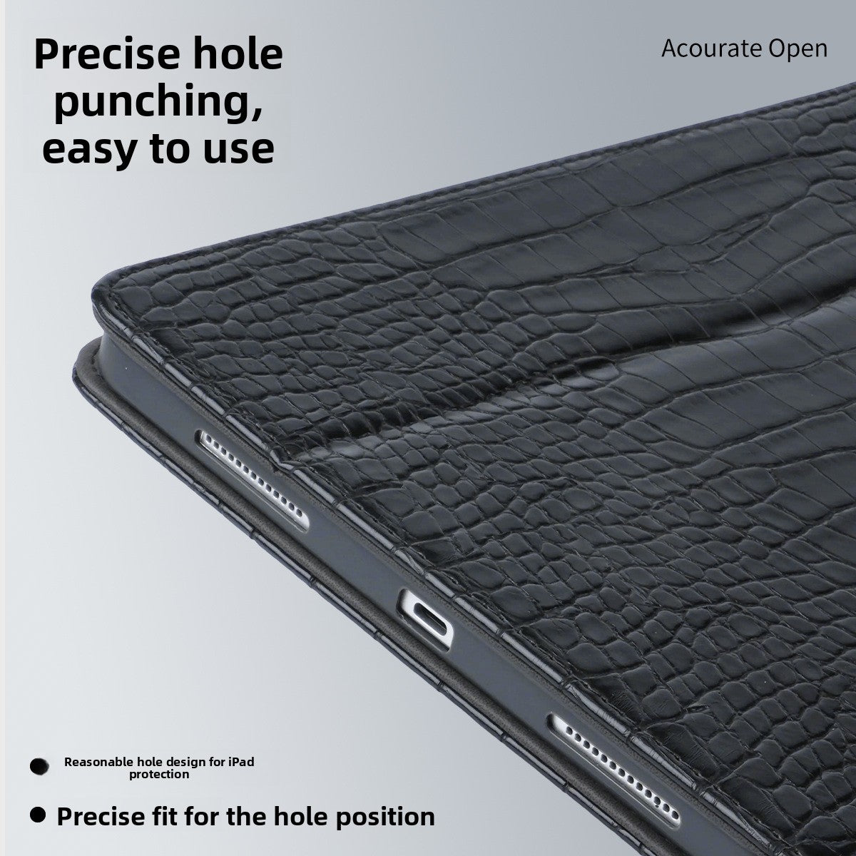 Crocodile Pattern Protective Cover with Pen Slot