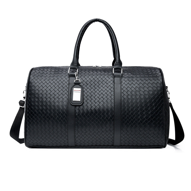 Textured Travel Bag with Shoe Compartment