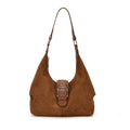 Vintage Suede Shoulder Bag for Women