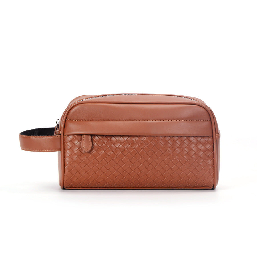 Woven Patchwork Clutch Bag for Men