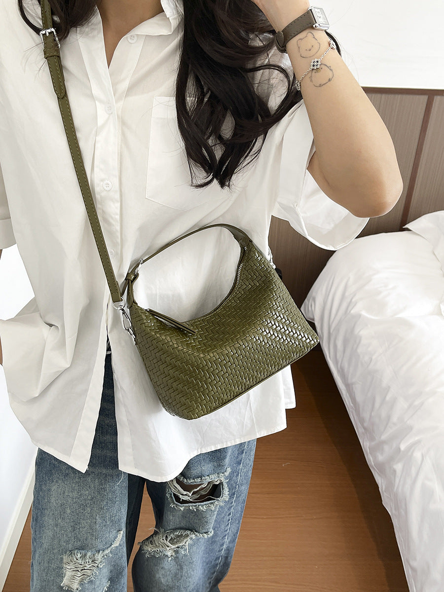 Simple Solid Color Shoulder Bag