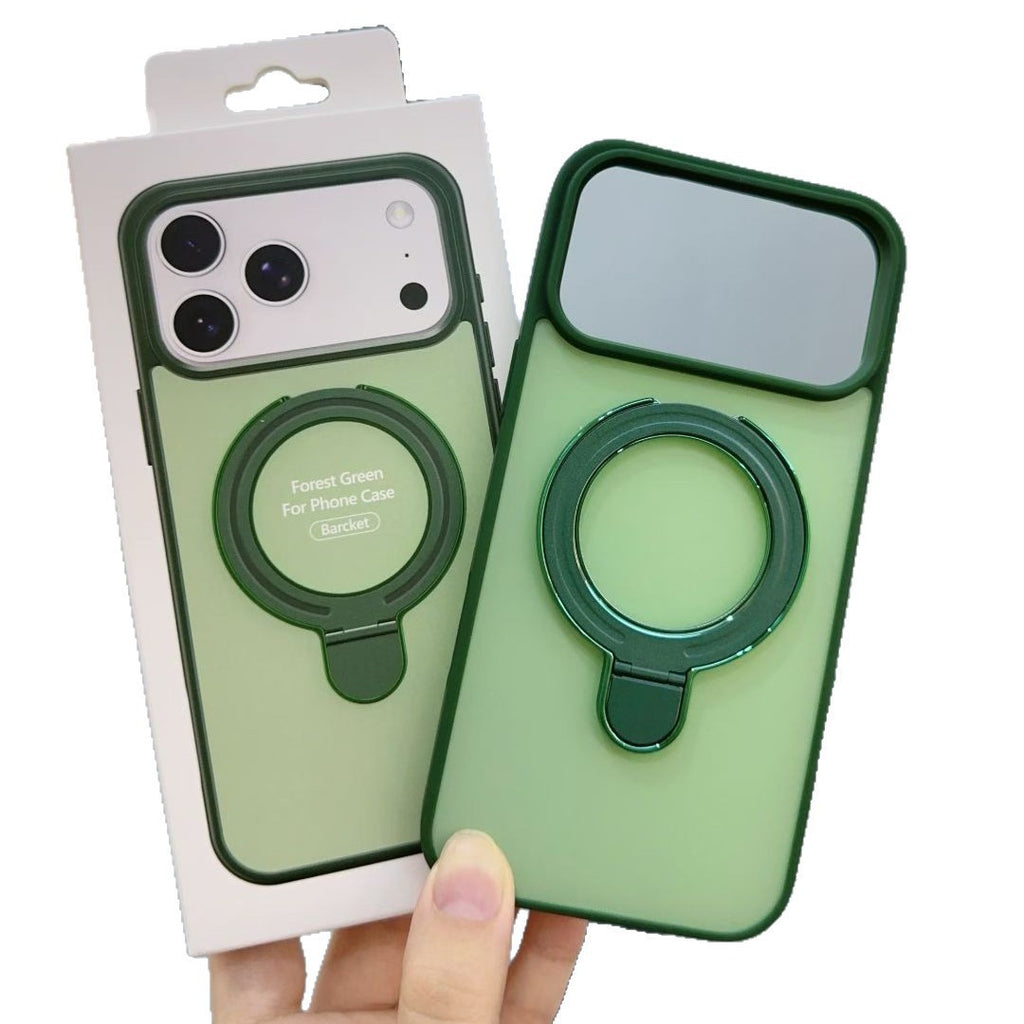Skin-Like Contrast Color Magnetic Phone Case with Stand