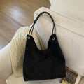 Minimalist Retro Suede Shoulder Bag