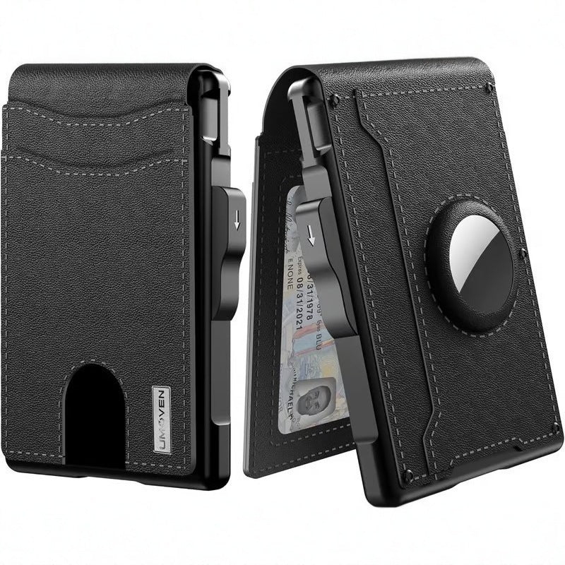 Large-capacity carbon fiber anti-theft cardholder men's wallet