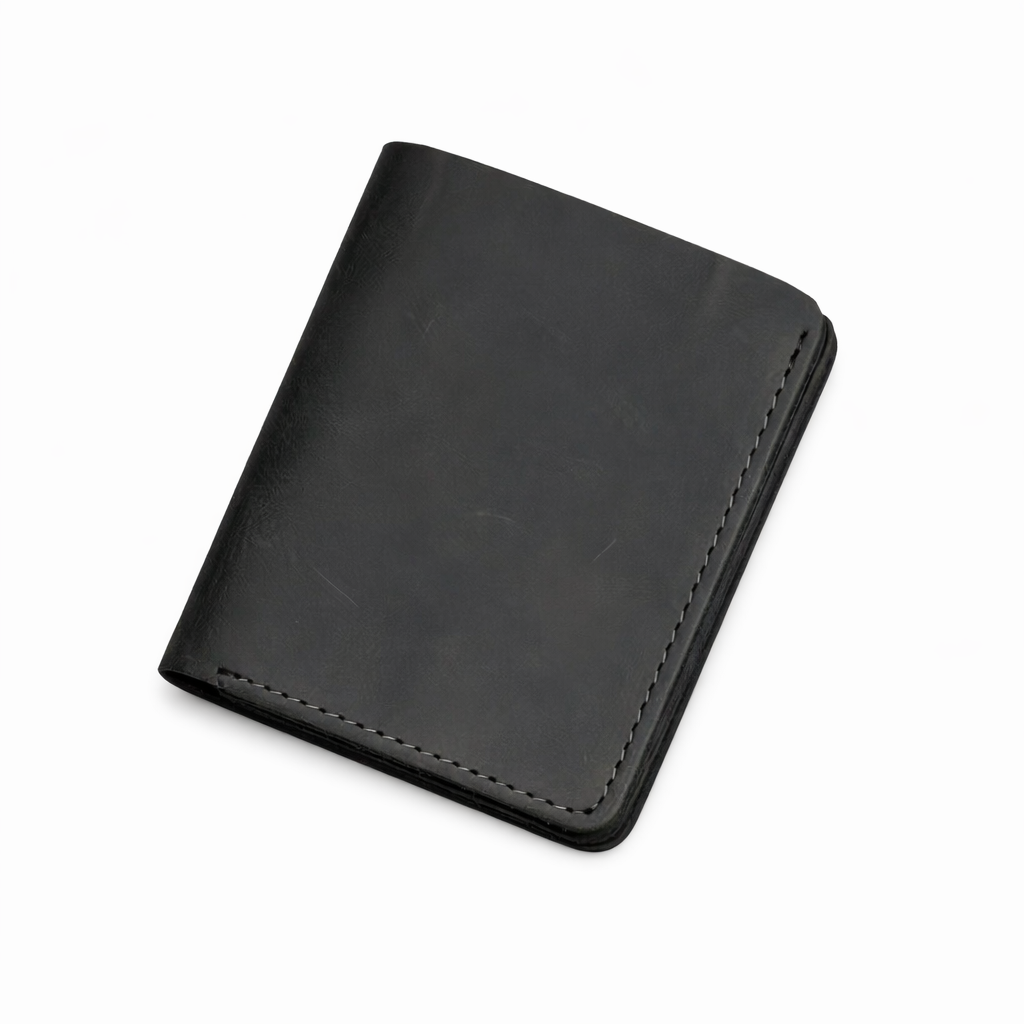 Card and cash leather wallet