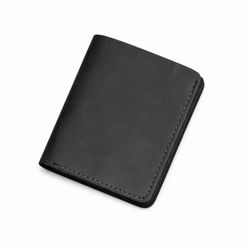 Card and cash leather wallet