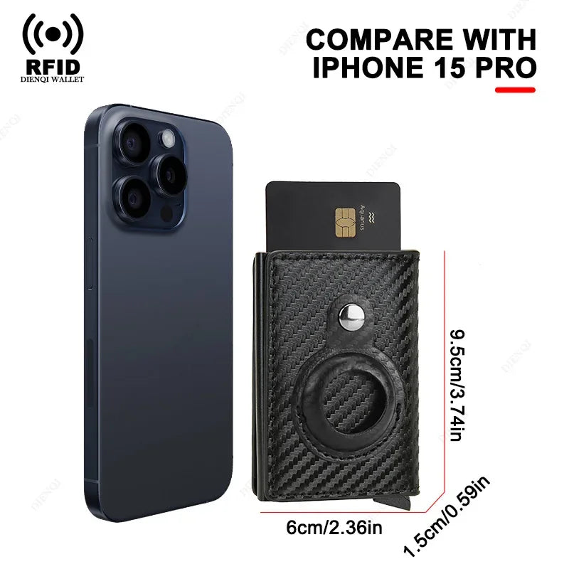 Men Wallet for Airtag Card Holder