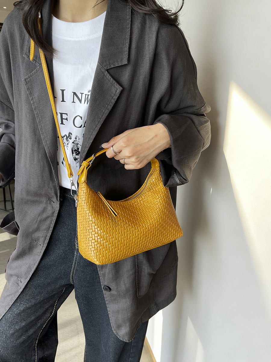 Simple Solid Color Shoulder Bag