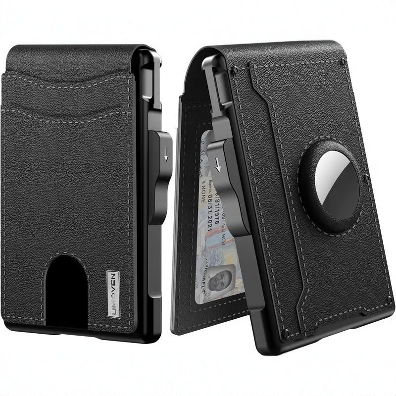 Large-capacity carbon fiber anti-theft cardholder men's wallet