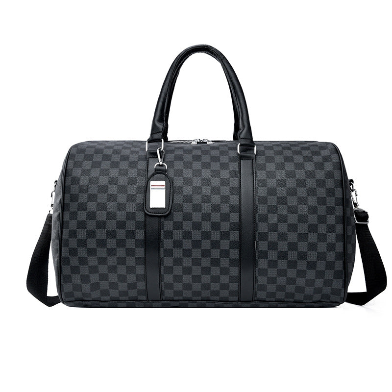 Textured Travel Bag with Shoe Compartment